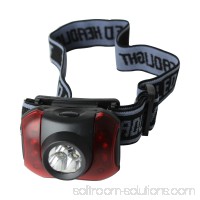 Journey's Edge Hands-Free 7-LED Headlamp Camping Flashlights, Pack of 3